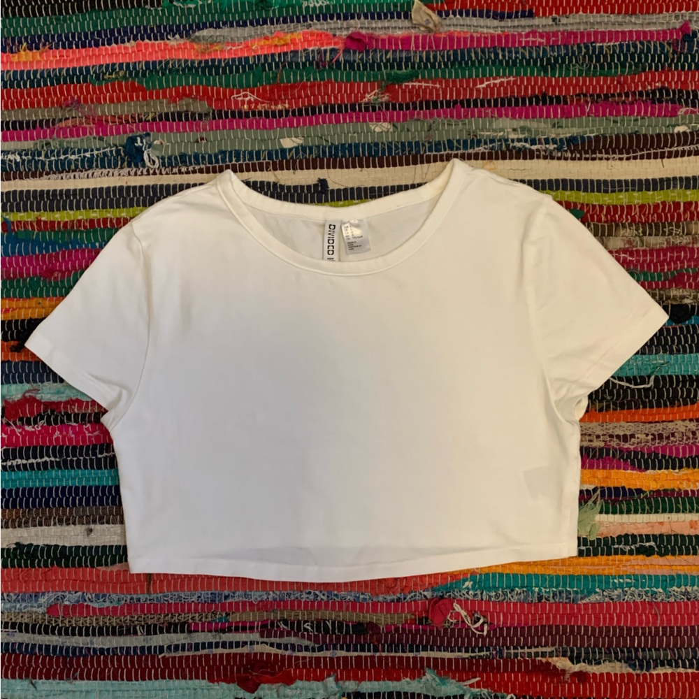 Basic White Crop Top L